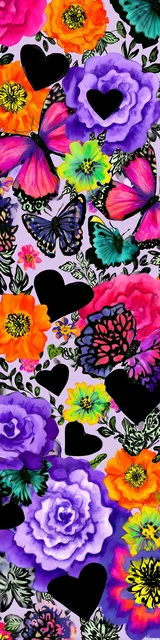 Free butterfly bookmarks of a butterfly with colorful theme